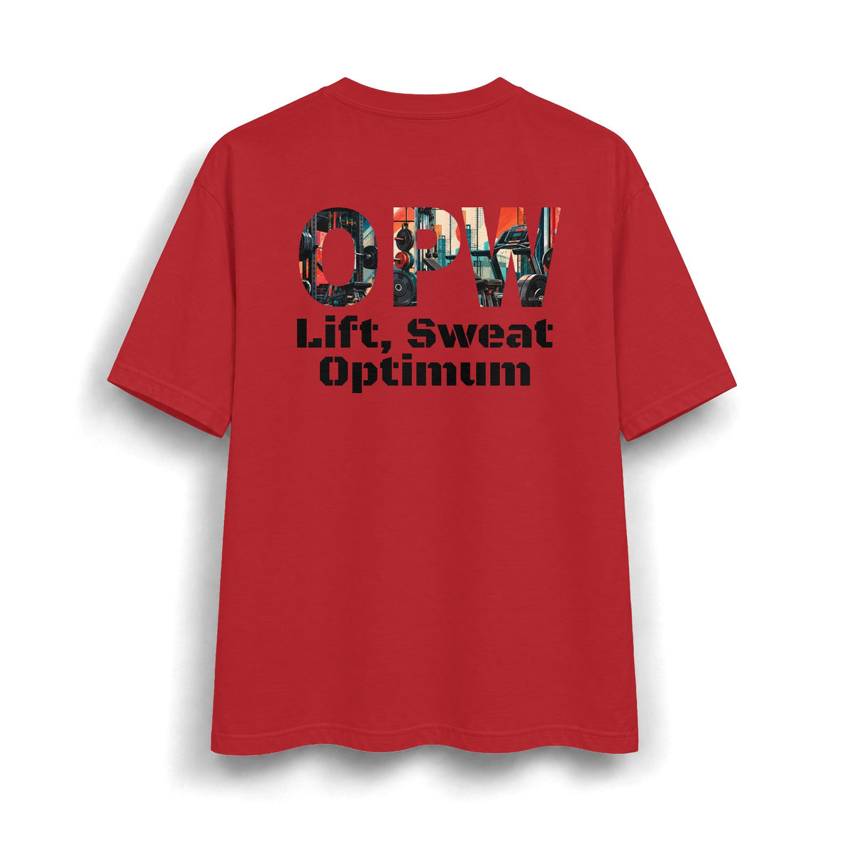 OPW Graphic T‑Shirt — Vintage Collage Lettering Tee