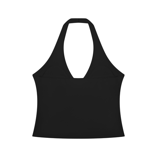 Women’s Ruched Halter Yoga Tank Top