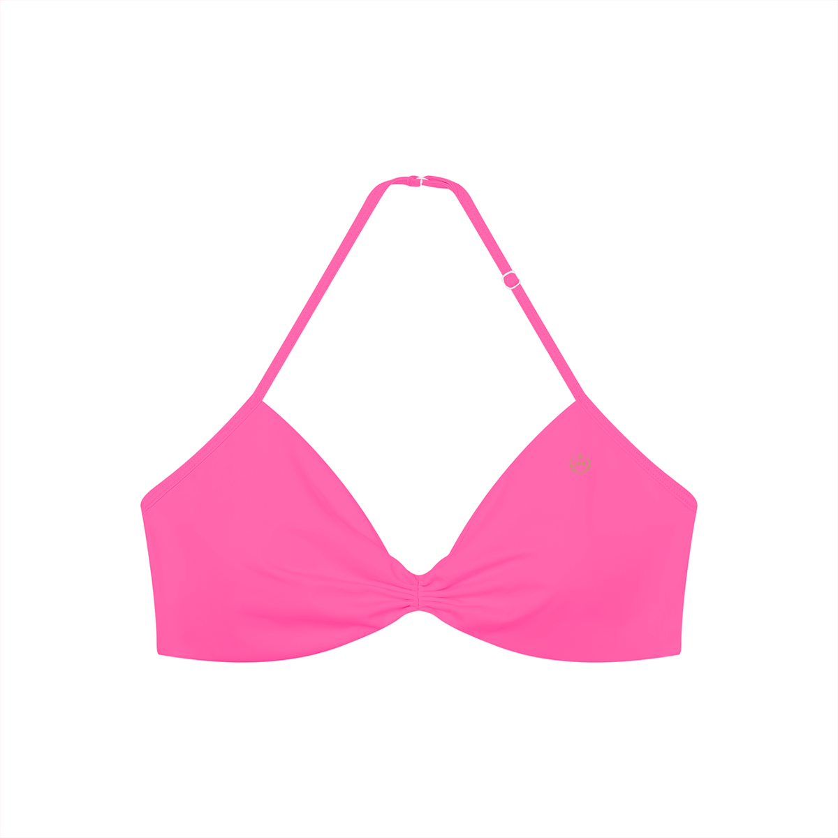 Women’s Ruched Halter-Neck Sports Bra