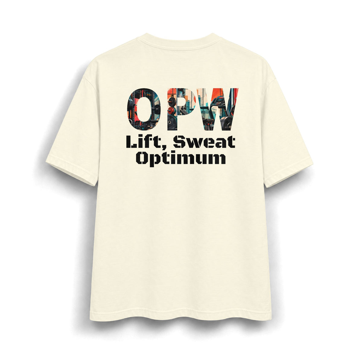 OPW Graphic T‑Shirt — Vintage Collage Lettering Tee