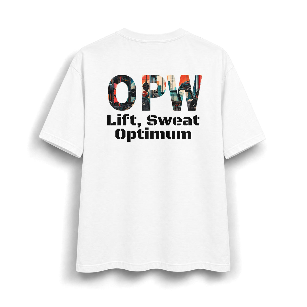OPW Graphic T‑Shirt — Vintage Collage Lettering Tee