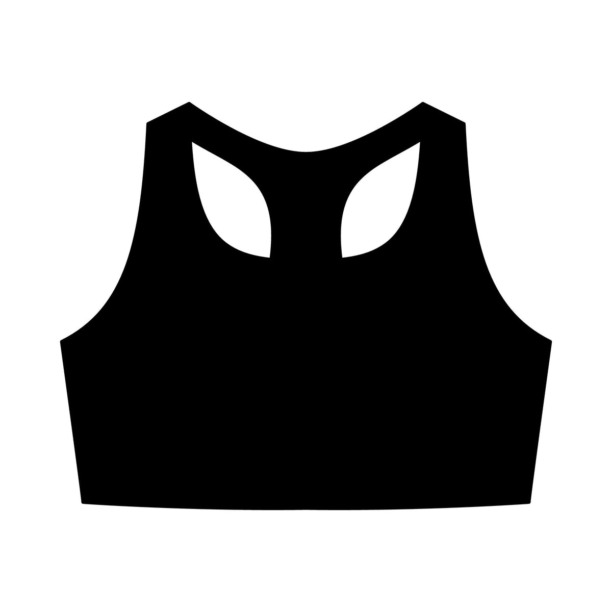 Women’s Active Bra Top — Minimalist Small Gold Logo Sports Bra