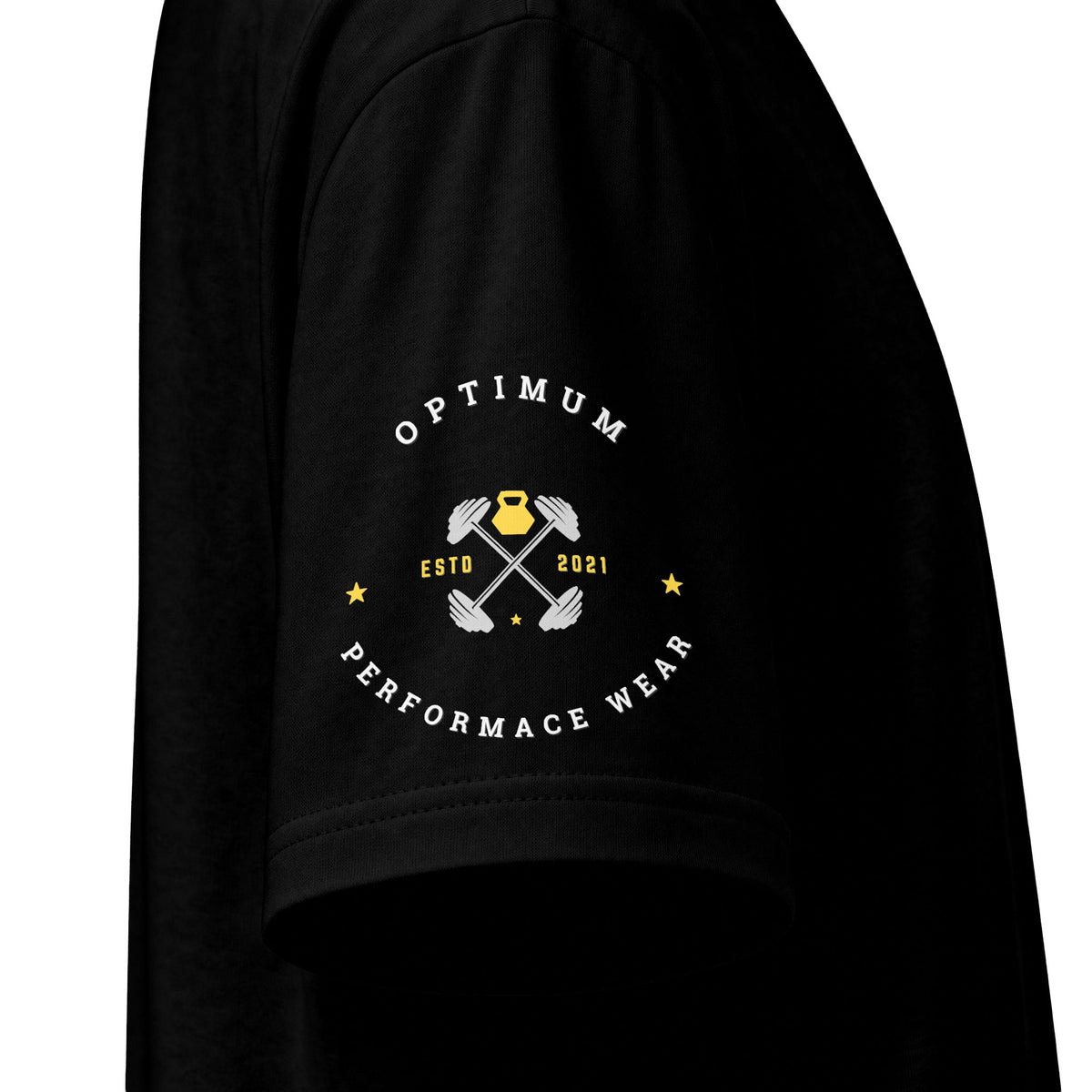 Prayer Cross Graphic T-Shirt — "Pray Stay Optimum" Back Print