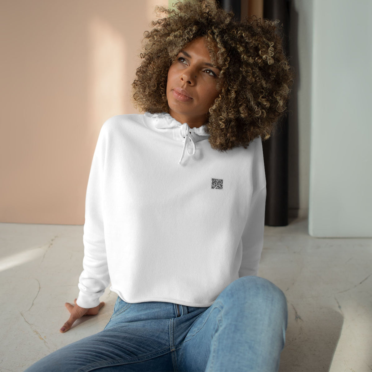 Crop Hoodie — OPW 'Lift, Sweat, Optimum' Crop Hoodie