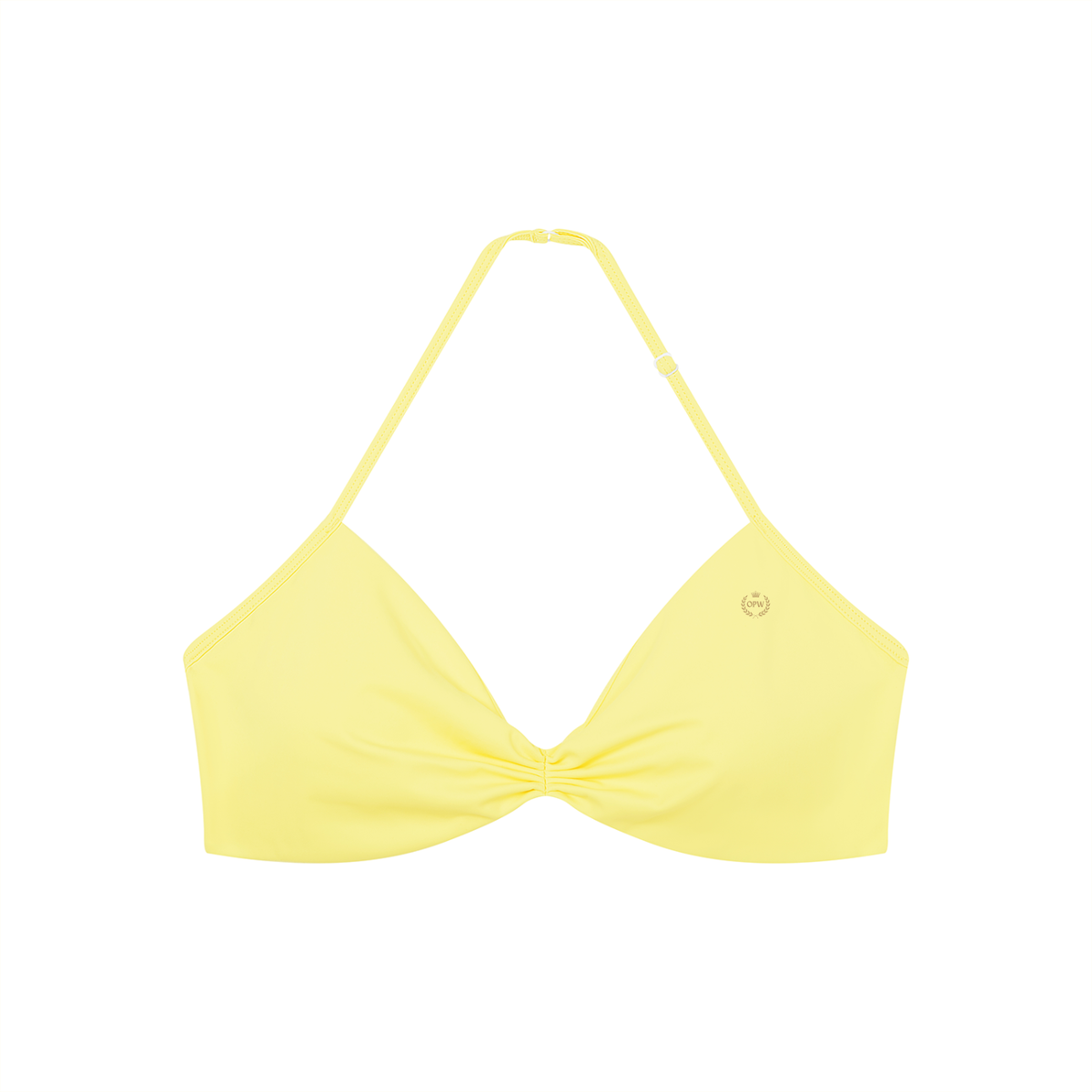 Women’s Ruched Halter-Neck Sports Bra