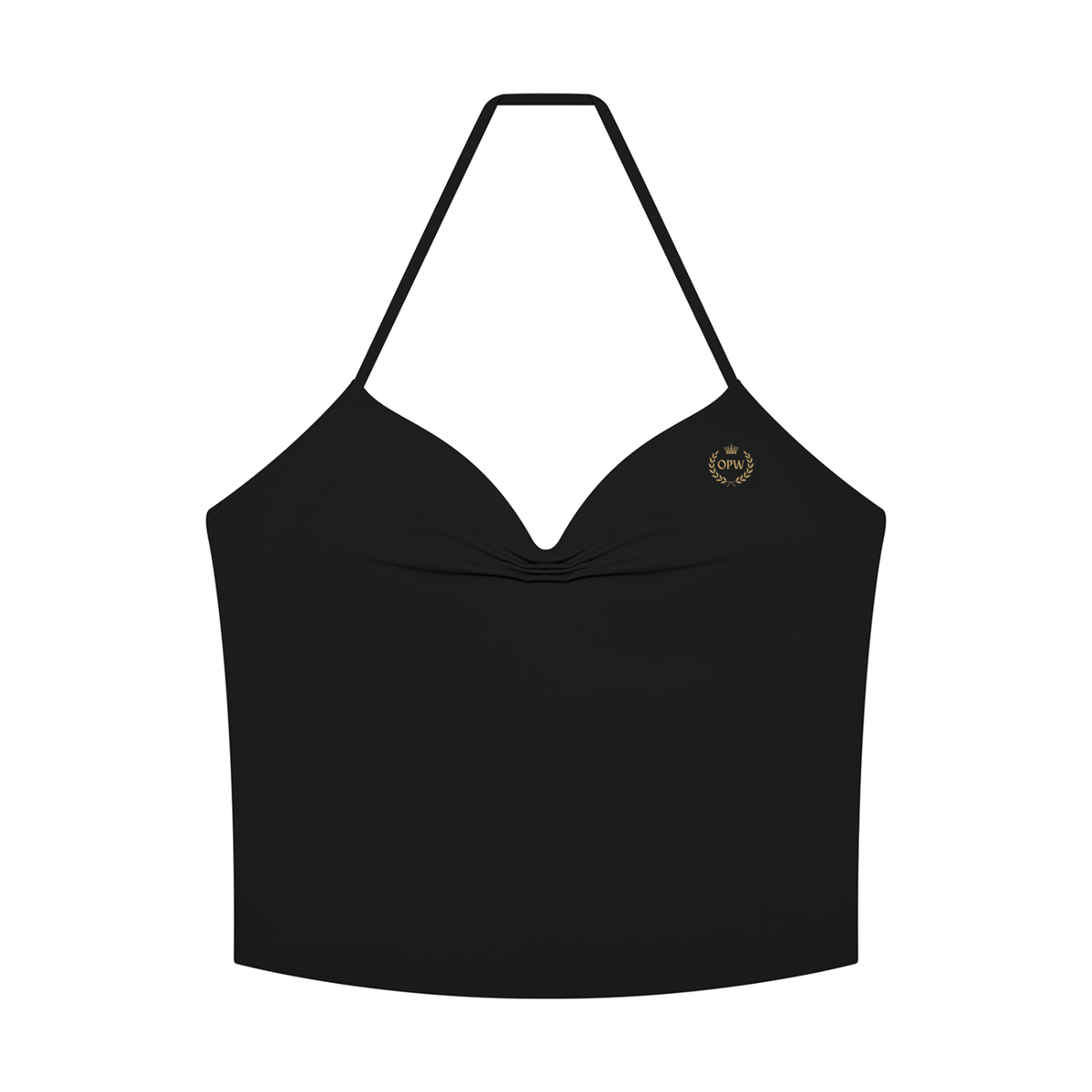 Women's Ruched Halter Yoga Tank Top