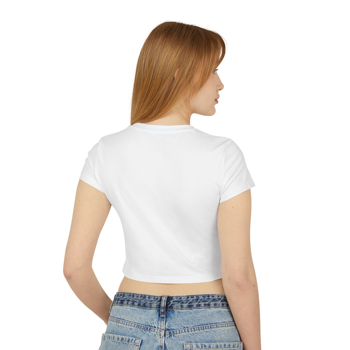 Crown OPW Women's Baby Tee, Vintage Style Crop Top, Casual Shirt, Graphic Tee, Gift for Her, Summer Outfit
