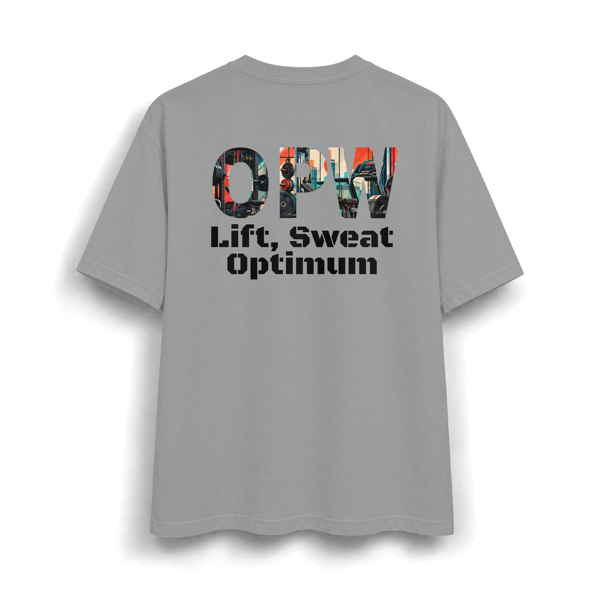 OPW Graphic T‑Shirt — Vintage Collage Lettering Tee