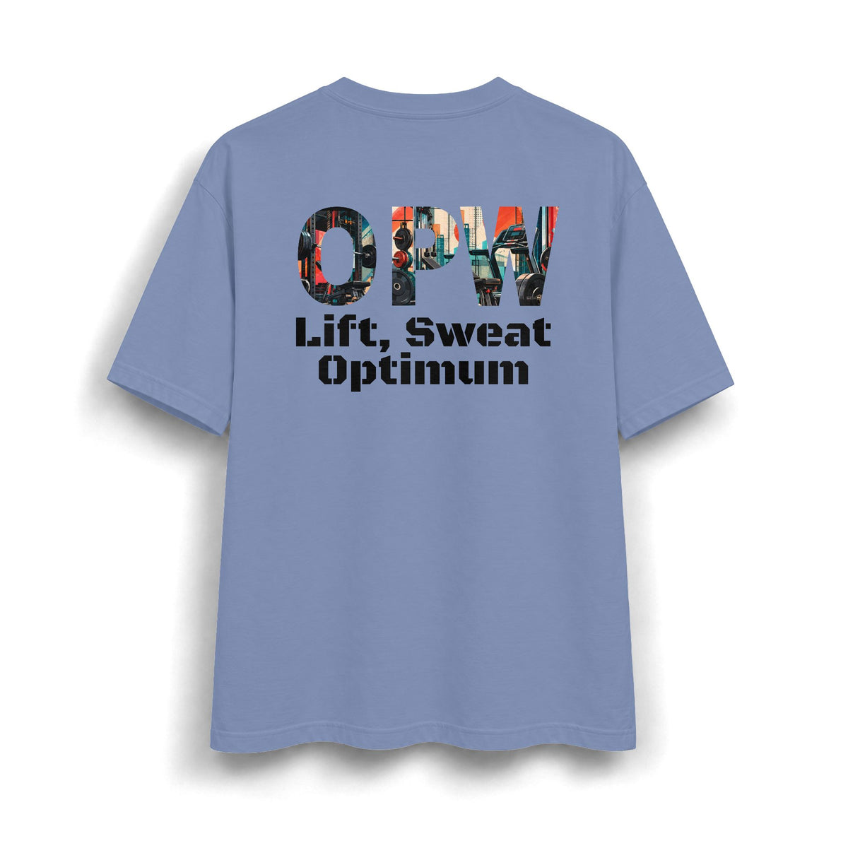 OPW Graphic T‑Shirt — Vintage Collage Lettering Tee