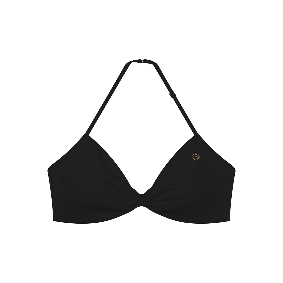 Women’s Ruched Halter-Neck Sports Bra