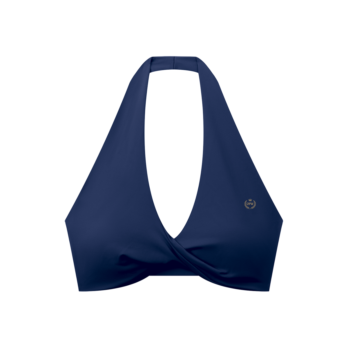 Women's Pleated Halter Sports Bra