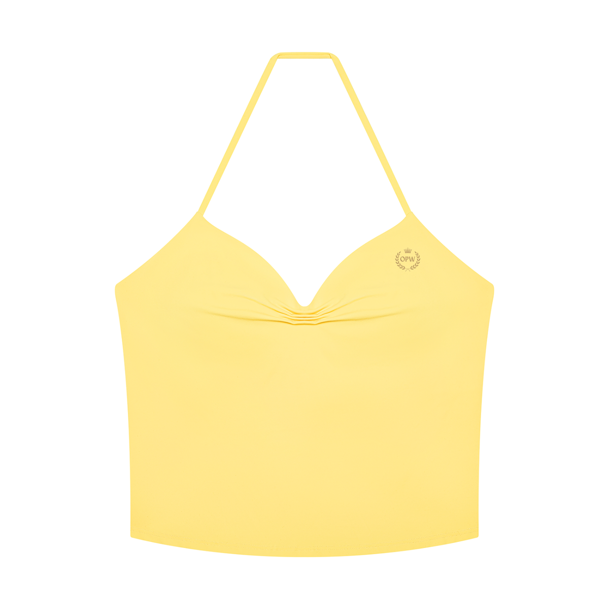 Women's Ruched Halter Yoga Tank Top