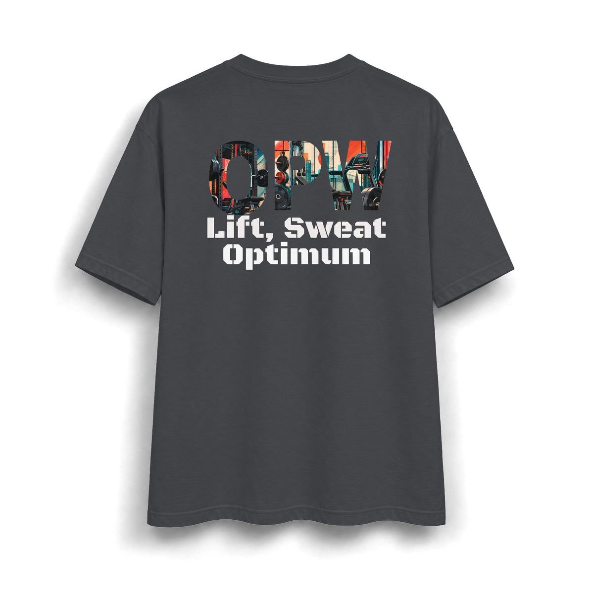 OPW Graphic T‑Shirt — Vintage Collage Lettering Tee