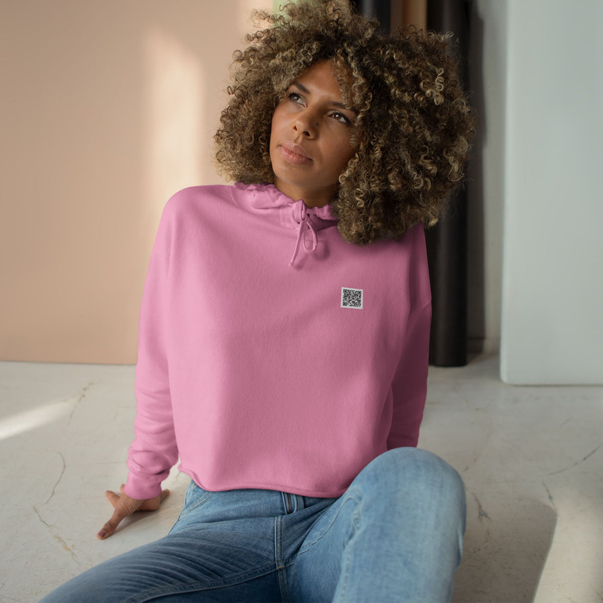 Crop Hoodie — OPW 'Lift, Sweat, Optimum' Crop Hoodie