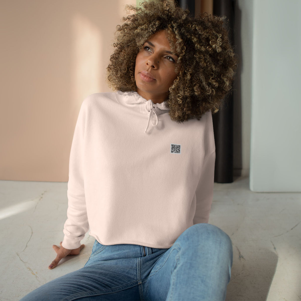 Crop Hoodie — OPW 'Lift, Sweat, Optimum' Crop Hoodie