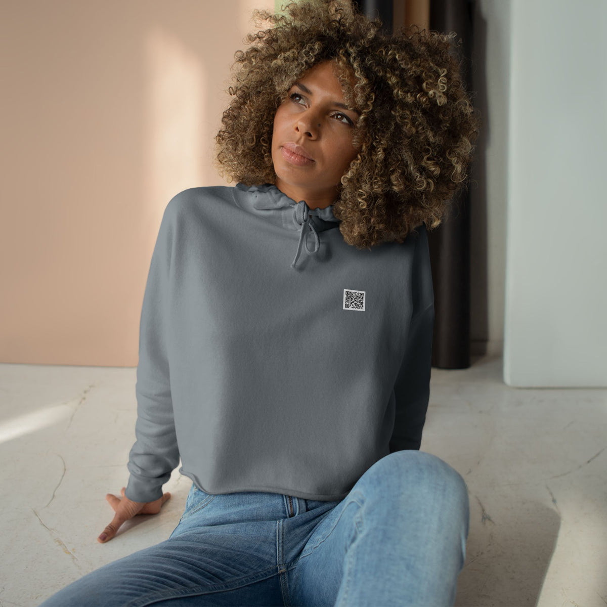 Crop Hoodie — OPW 'Lift, Sweat, Optimum' Crop Hoodie