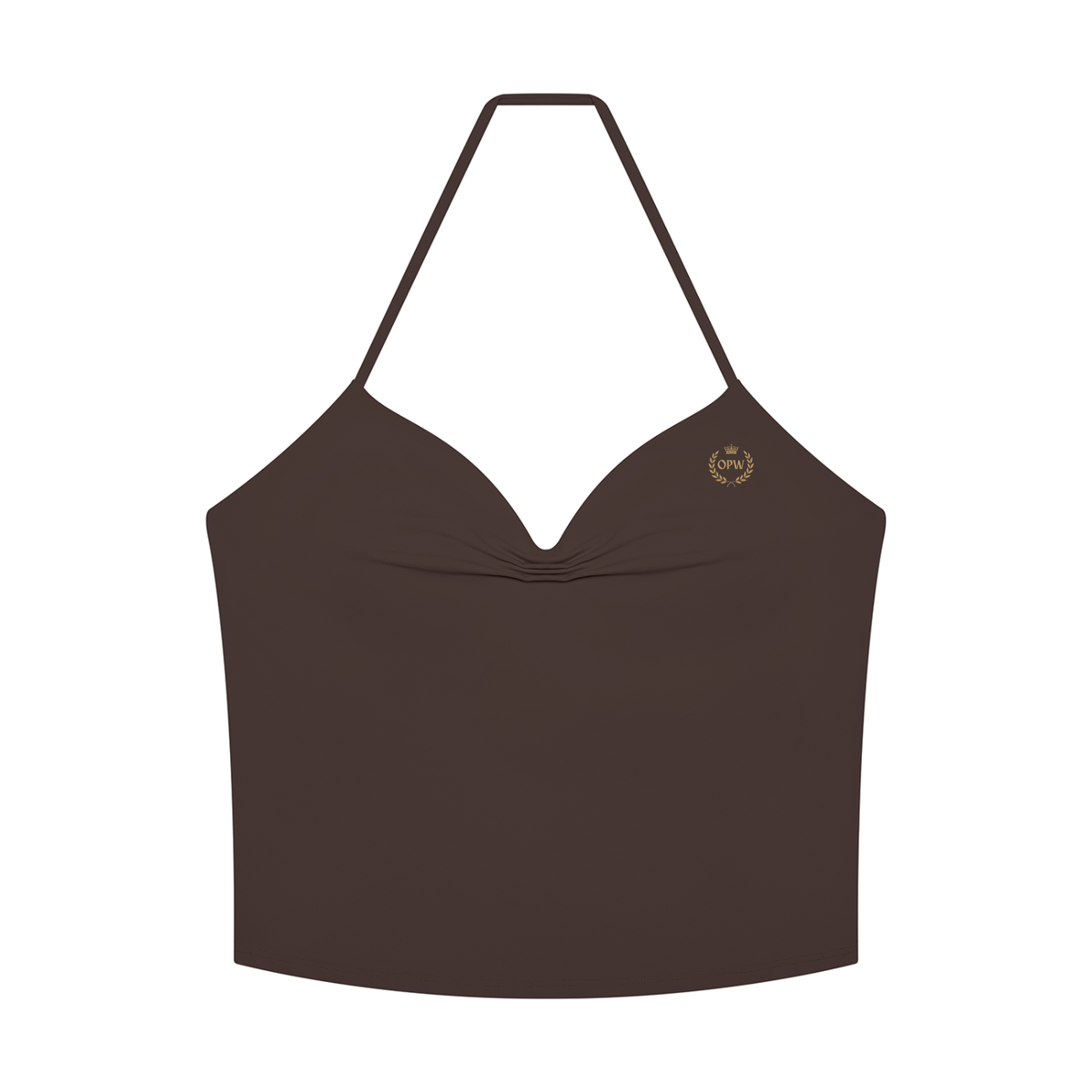 Women's Ruched Halter Yoga Tank Top