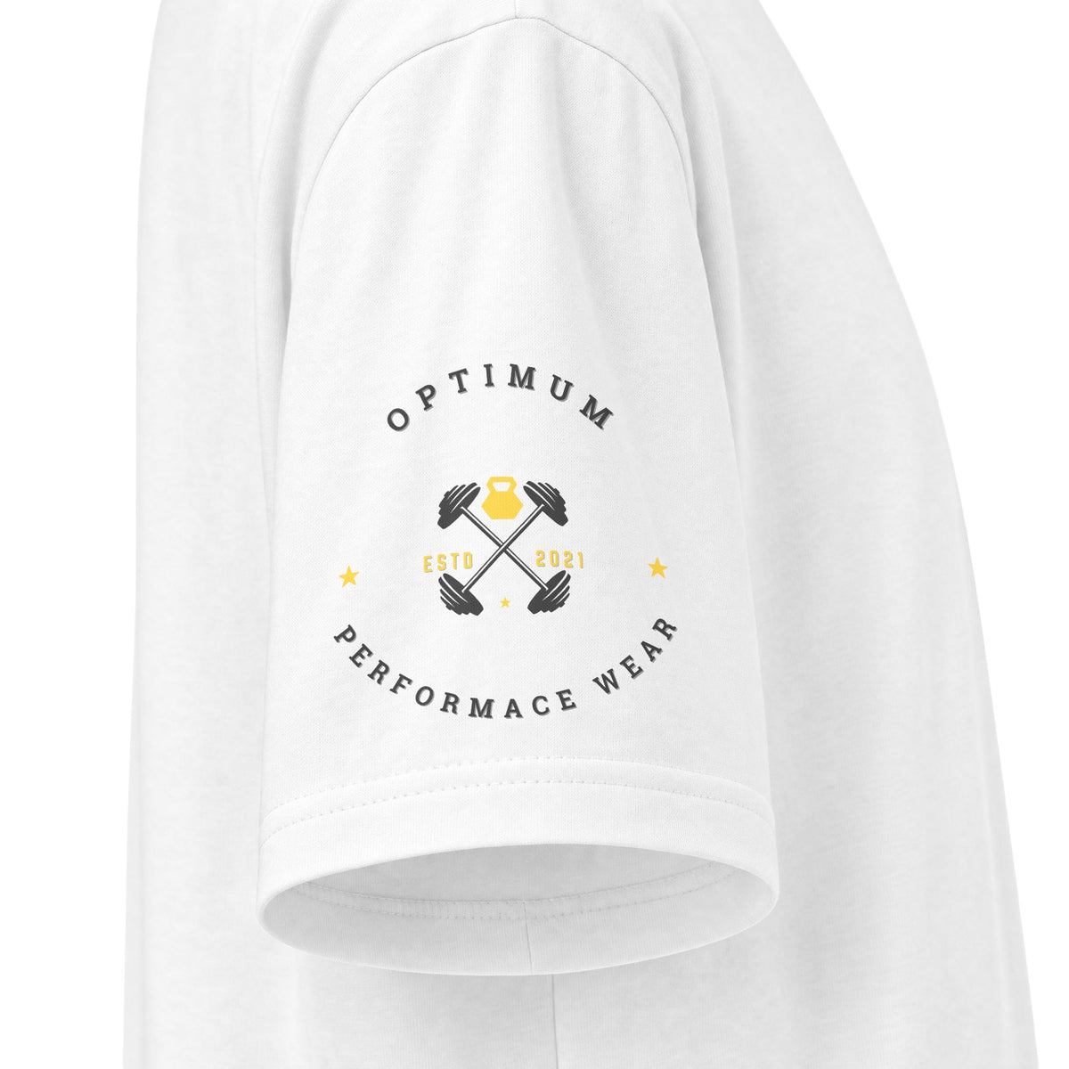 Prayer Cross Graphic T-Shirt — "Pray Stay Optimum" Back Print