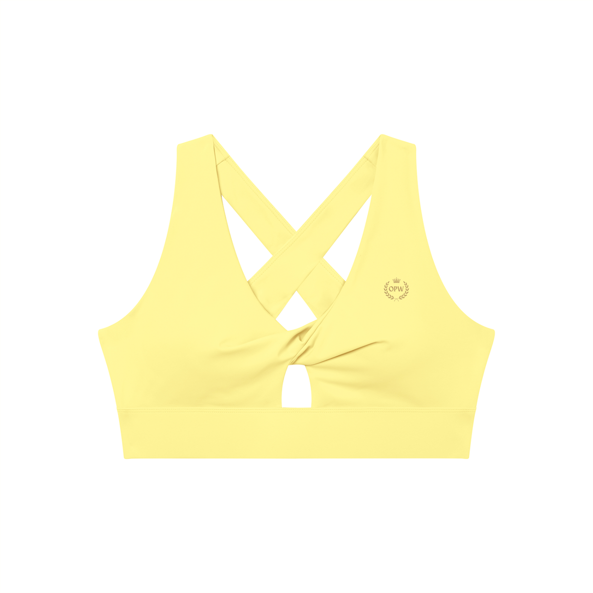 Women's Twist Front V-Neck Sports Bra
