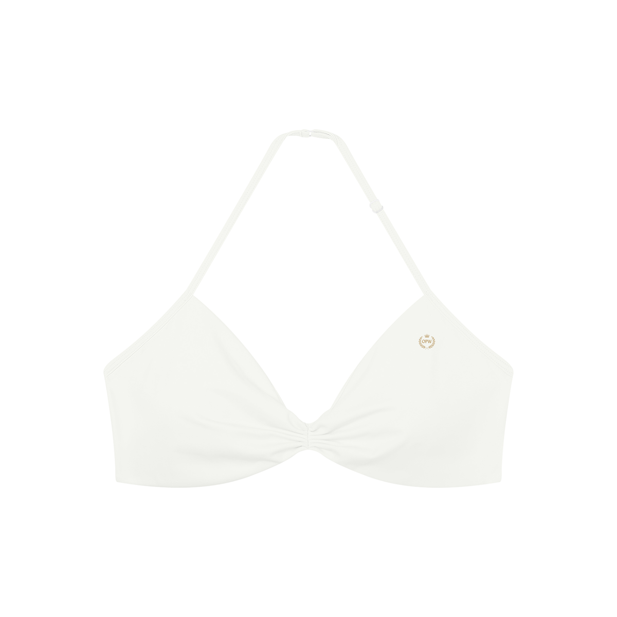 Women’s Ruched Halter-Neck Sports Bra