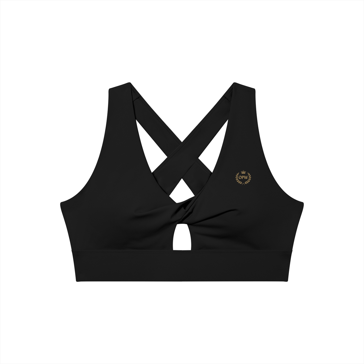 Women's Twist Front V-Neck Sports Bra