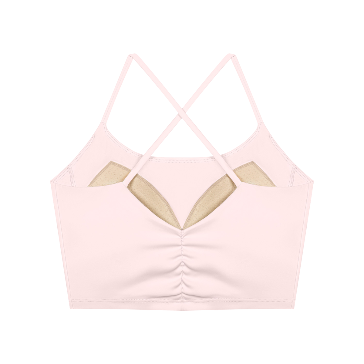 Women's Ruched Cropped Yoga Tank Top