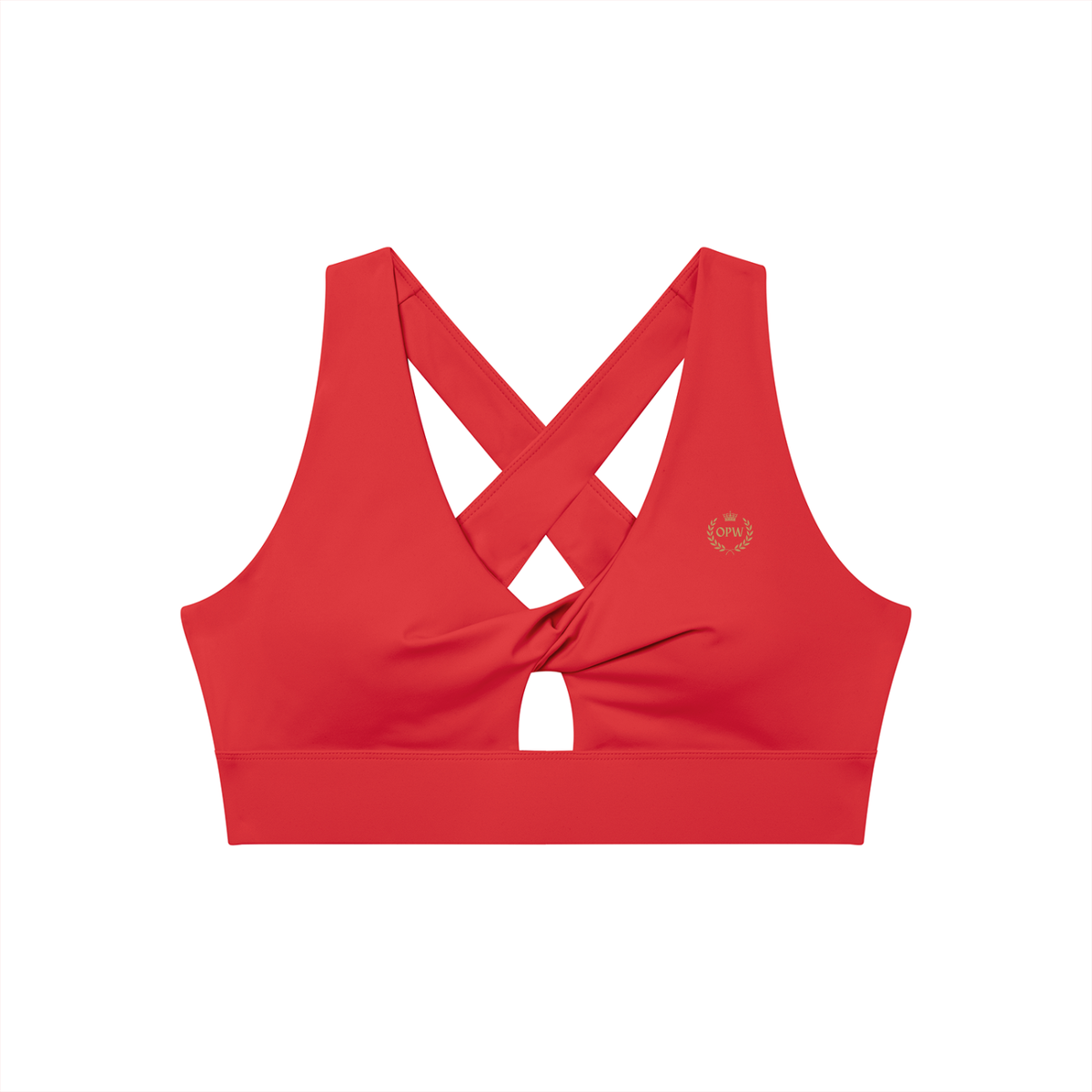 Women's Twist Front V-Neck Sports Bra