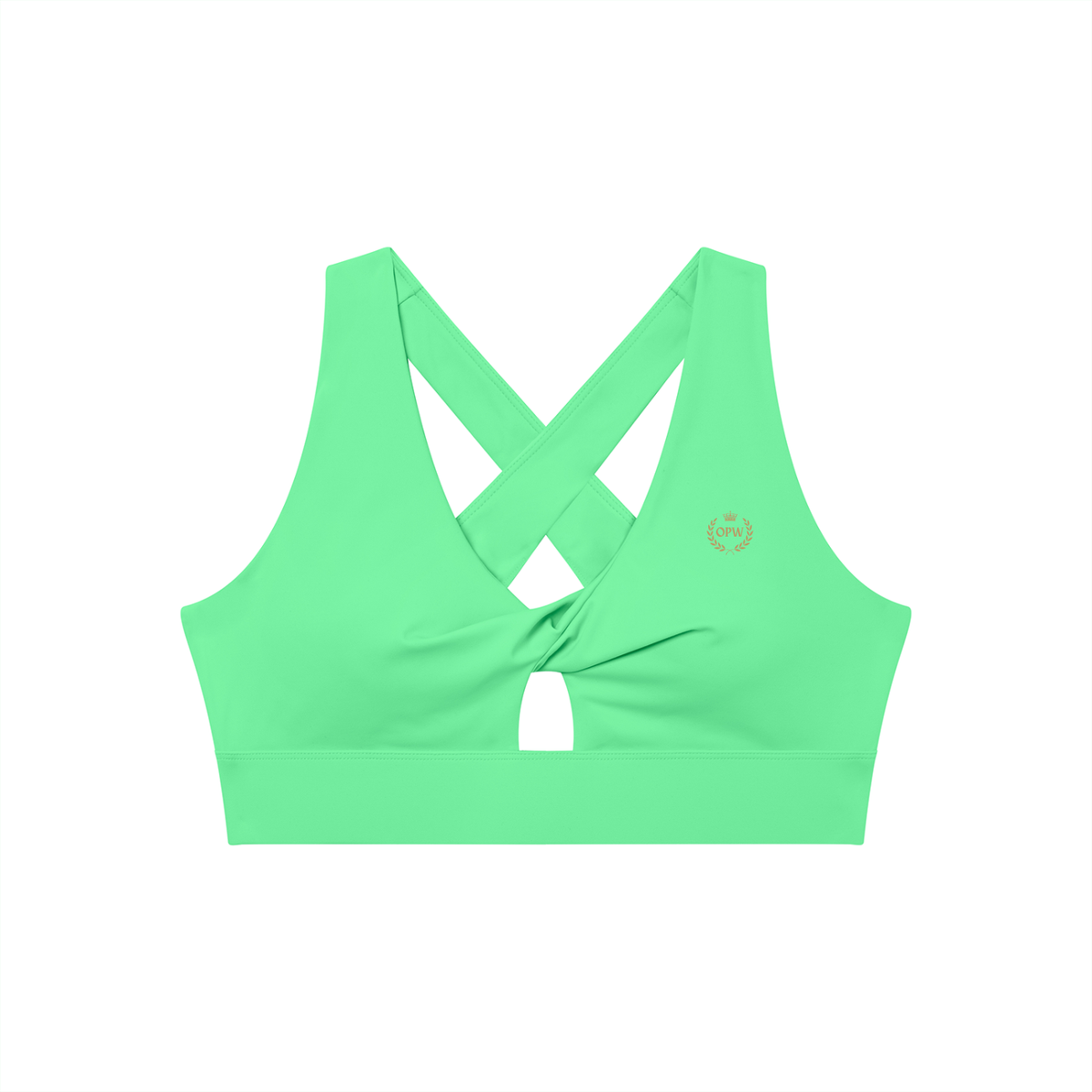 Women's Twist Front V-Neck Sports Bra