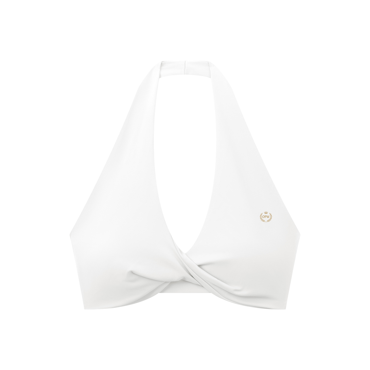 Women's Pleated Halter Sports Bra