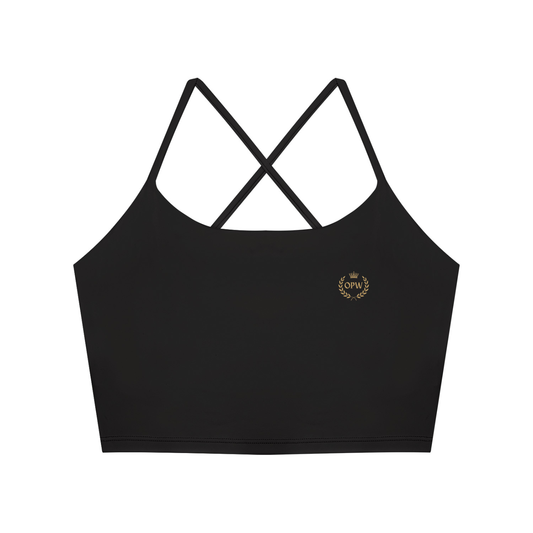 Women's Ruched Cropped Yoga Tank Top